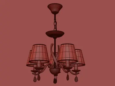 Freya Monique Chandelier light  3D model
