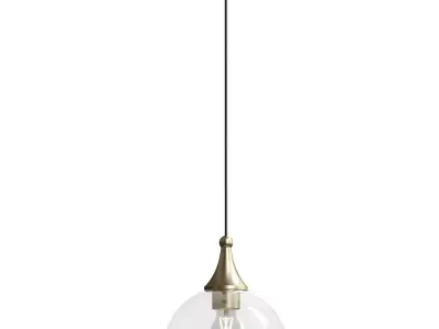  Livex Lighting Glendon 1 - Light Pendant in Antique Brass 3D model