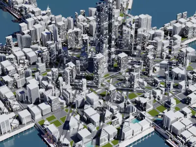 Cityscape 3001 3D model