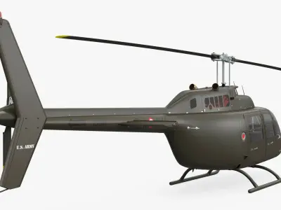  Bell 206 JetRanger Helicopter Italian Army Green 