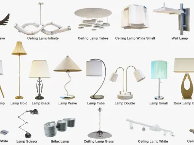 Lamps Pack - Arch Viz Low-poly 3D model