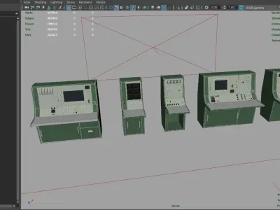 Nasa Control Tables 3D model