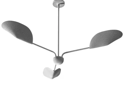 Laughton 3-Light Chandelier by West elm 3D model