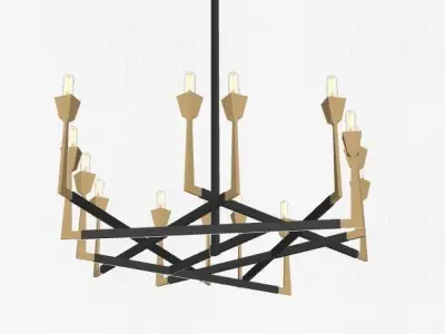 Belmondo Chandelier by Gregorius Pineo 3D model