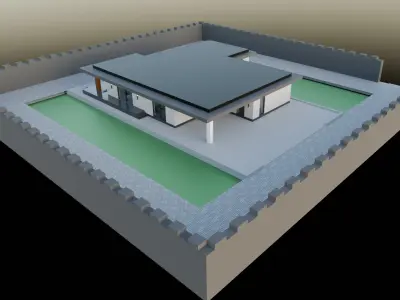 Modern elite house 3D model