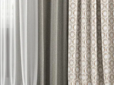 Curtain Set 141C 3D model