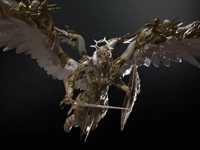 ArchAngel Low-poly 3D model