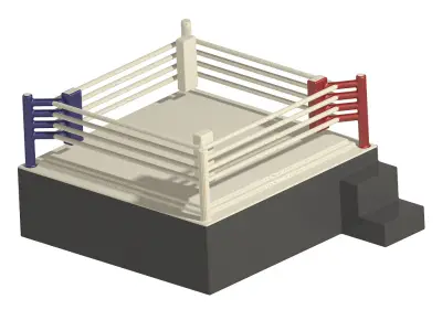 Exquisite Boxing Ring 3D print model
