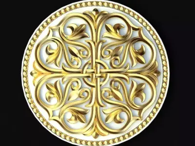 rosette dekor 3D model 14