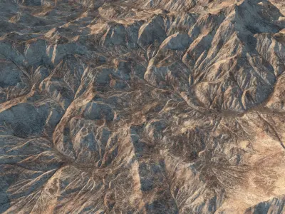 Mountain Range 3D model