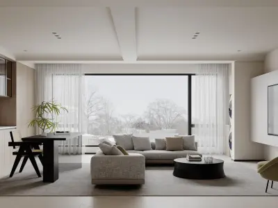 apartment interior scenes      3D model 4