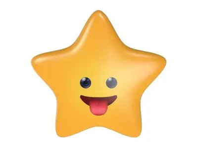 Star - Emoji Low-poly 3D model