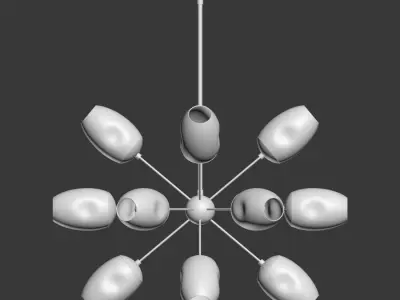 Ramirez Chandelier Arteriorshome 3D model