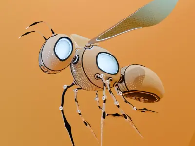 Sci Fi Robotic Bee  3D model