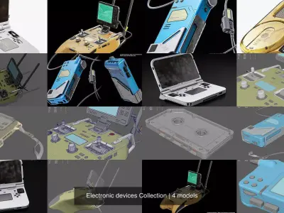 Electronic devices Collection 3D Model Pack