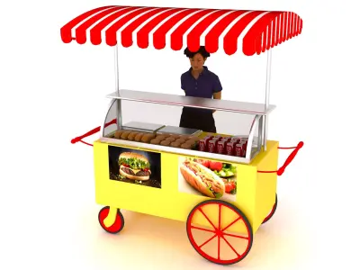 Street Food 4K 3D model