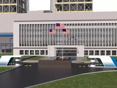 Power plant detailed 3D model 3D model