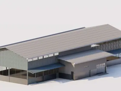 Warehouse-Warehouse Building 3D model