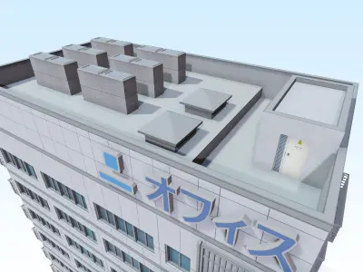 Japan Office Aichi Low-poly 3D model