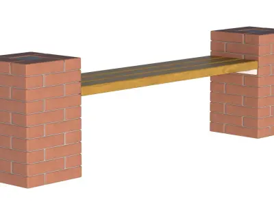 Collection City Bench 02 3D Model Pack