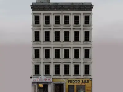 Residential Building Block Free 3D model