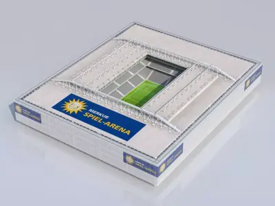 Merkur Spiel-Arena Dusseldorf Stadium Euro 2024 Low-poly 3D model