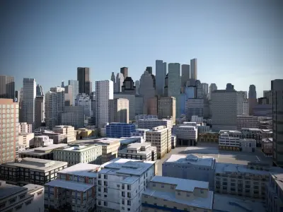 City 03 Low-poly 3D model