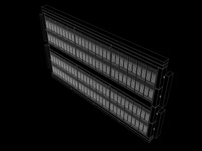 GPU Pascal GP100 Architecture v1 001 Low-poly 3D model