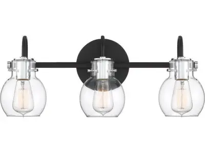 Halleck 3 - Light Dimmable Earth Black Vanity Light 3D model