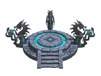 Dragon Type - Stone Array - Altar 32 3D model