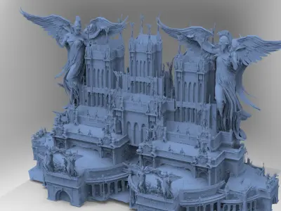 Cyberpunk Victorian street 2 3D model