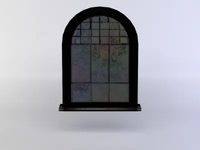 Window stained glass Low-poly 3D model buy
