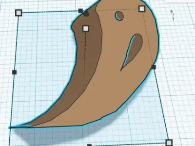 bird door stop 3D print model