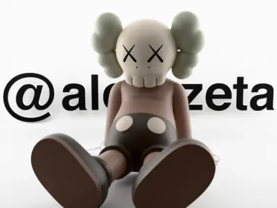 Kaws Holiday Taipei Textured 3D model