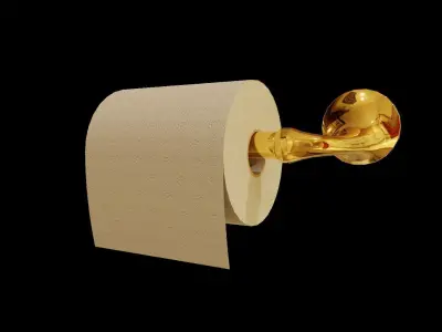 Toilet Paper Towels with Racks model 3D model