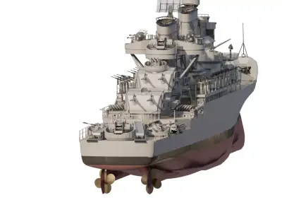 WW2 US NAVY ADVANCED DESTROYER 3D model