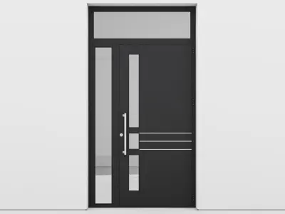 Aluminium door 154 3D model