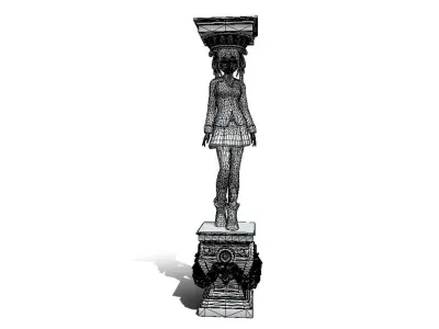 mordan lady pillar  3D model