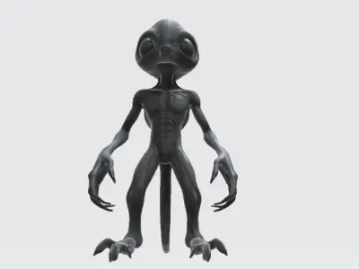 Gray alien 3D model