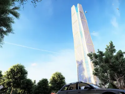 Capital Market Authority Tower 3D model
