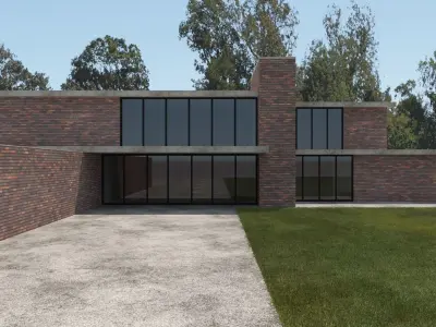 Brick House 3D model