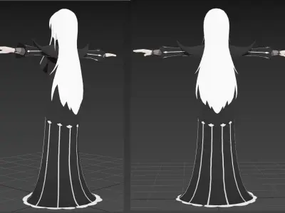 Echidna Re Zero VRChat 3D model