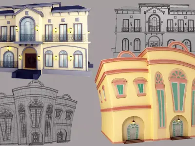 Two Houses  3D model