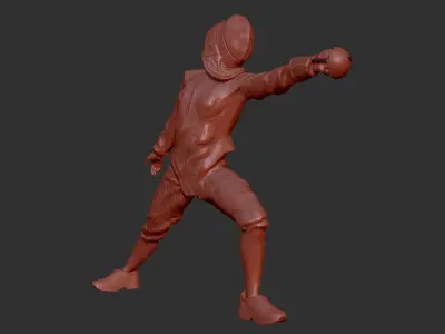 Fencing Figure 3D print model