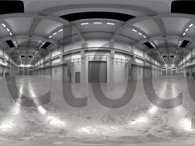 HDRI - Industrial Hall Interior 2 Texture