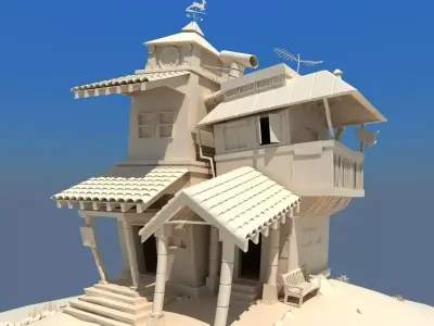Funny House 3D model