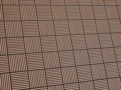 Stylized Terracotta Woven Block Tiles PBR Texture