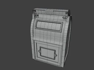 Mailbox old mail box Low-poly 3D model