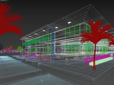 Multi Family House in Miami Beach - Florida 3D model