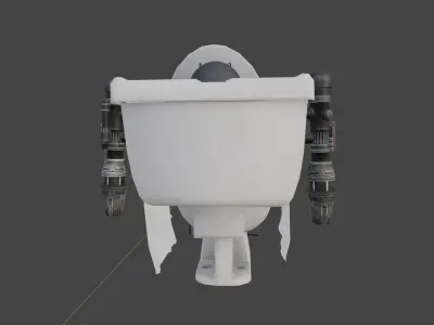 jetpack toilet final 3D model